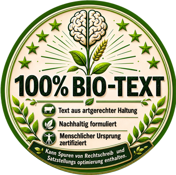100 Prozent Bio-Text